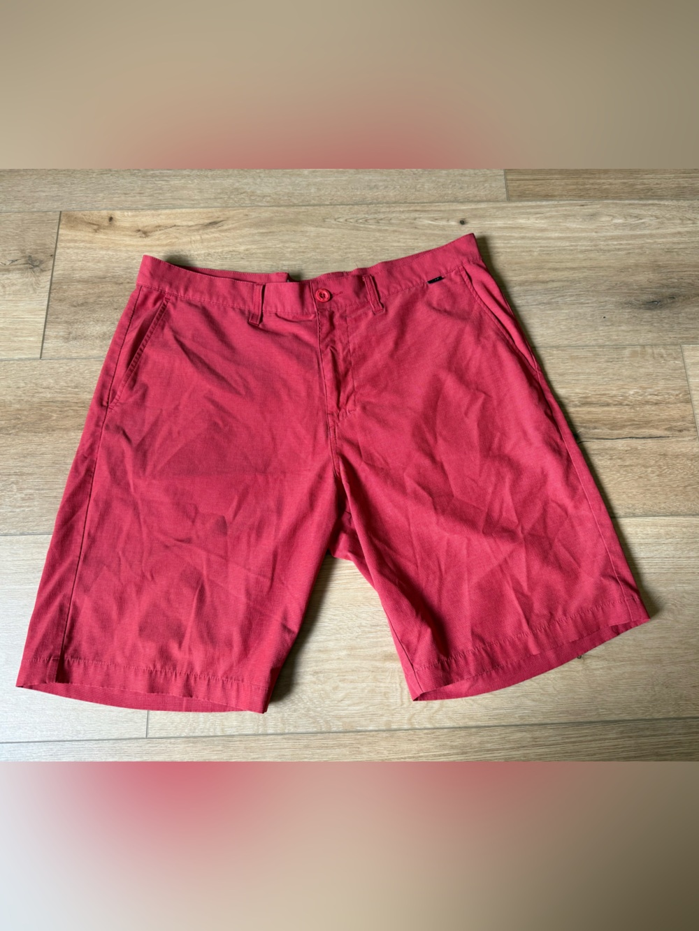 Travis Mathew Men's Red Golf Shorts